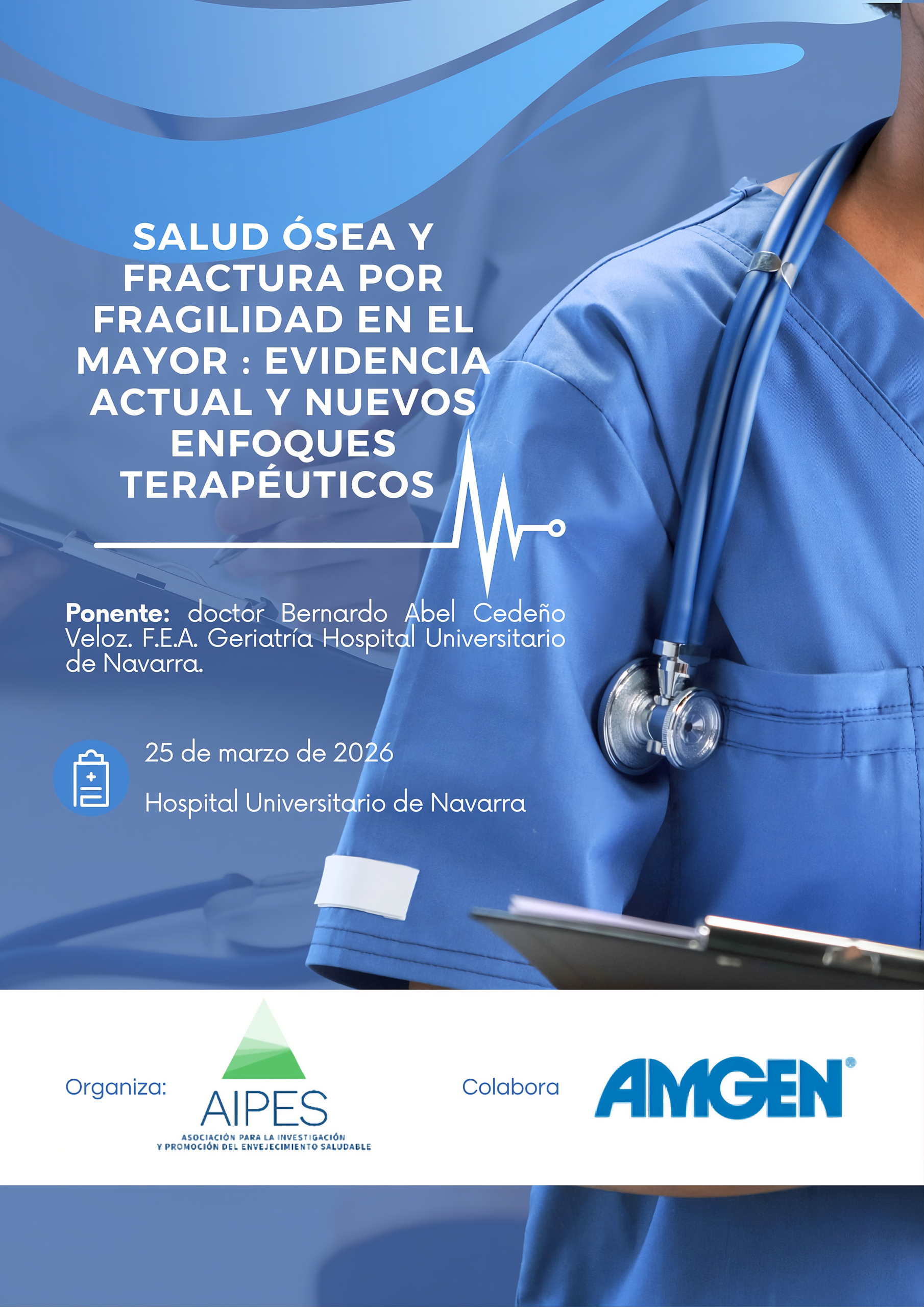 Sesión “Salud ósea y fractura por fragilidad en el mayor: evidencia actual y nuevos enfoques terapéuticos”